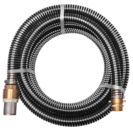 Suction Hose | Black | Plastic and Brass | 7 metres long | Durable