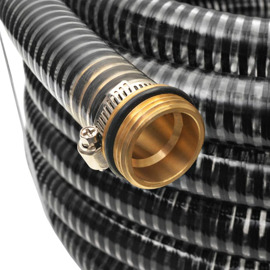 Suction Hose | Black | Plastic and Brass | 7 metres long | Durable
