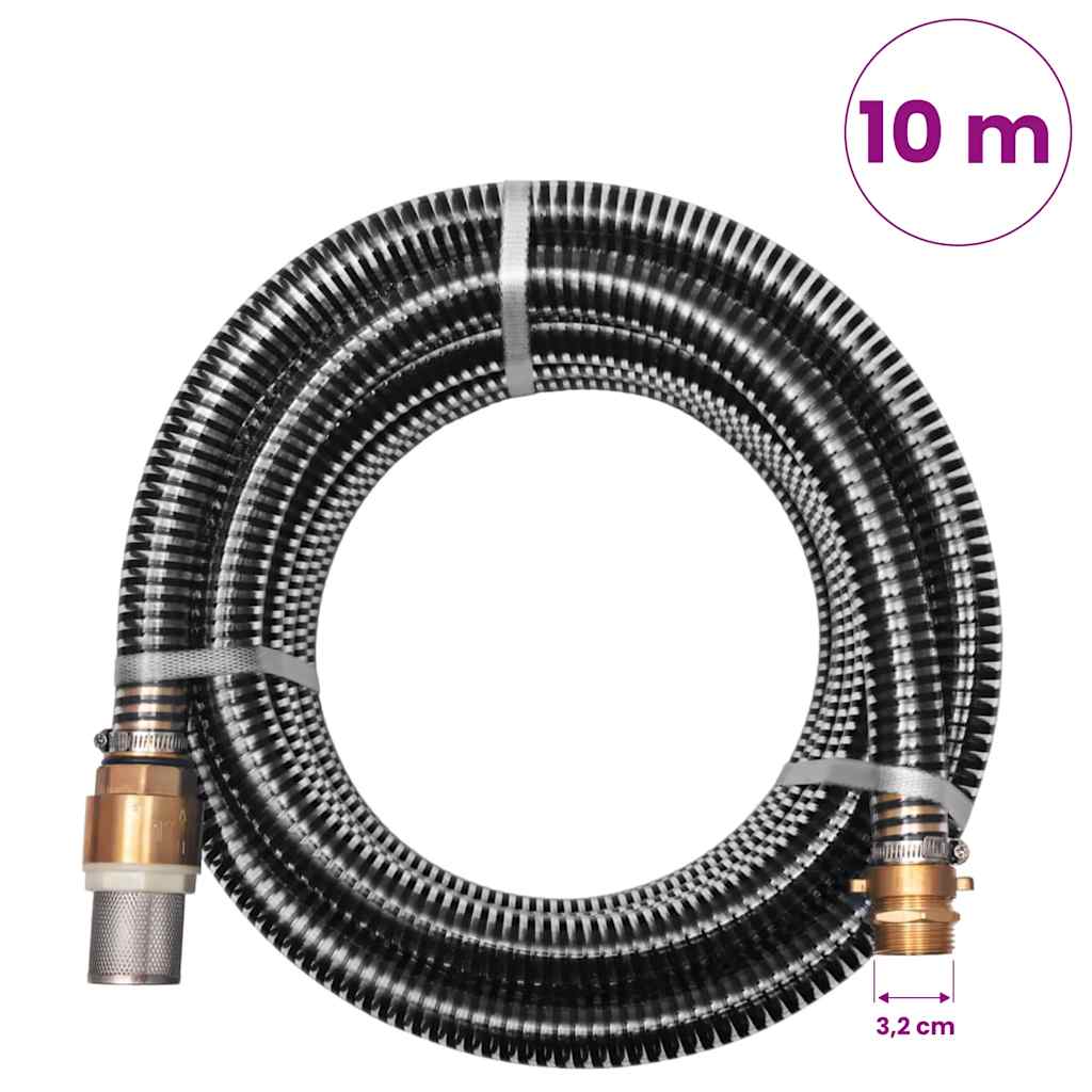 Suction Hose | Black | Plastic | 10m | Durable | Suction Hose