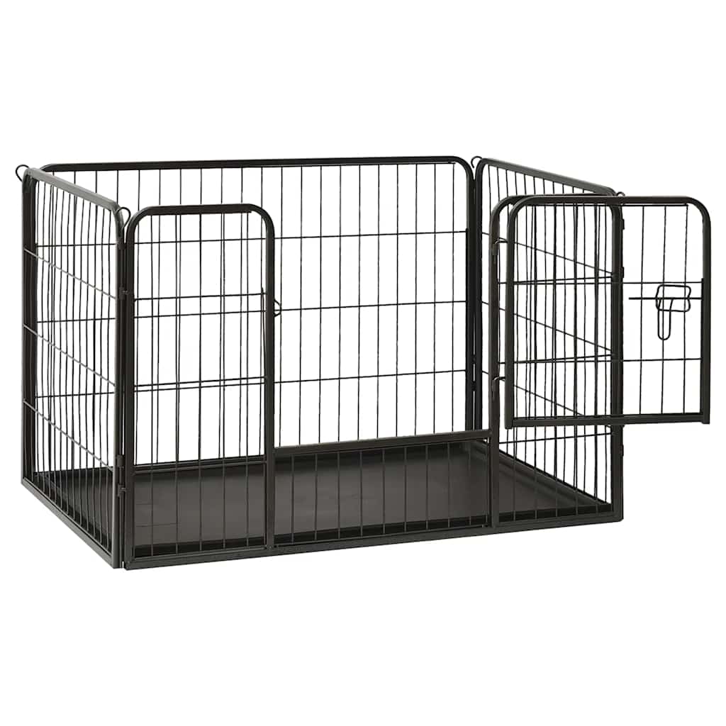 Puppy Playpen Steel 91.5x59x61 cm