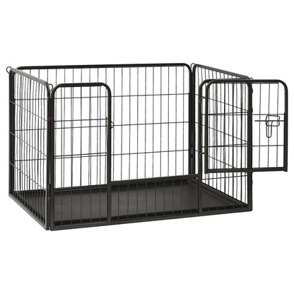 Puppy Playpen Steel 91.5x59x61 cm