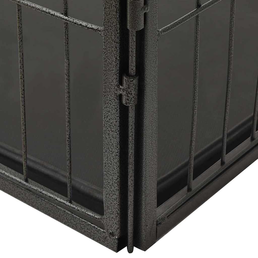 170575 vidaXL Puppy Playpen Steel 91,5x59x61 cm