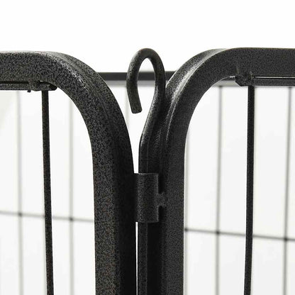 170575 vidaXL Puppy Playpen Steel 91,5x59x61 cm
