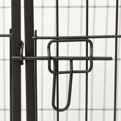 170575 vidaXL Puppy Playpen Steel 91,5x59x61 cm