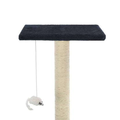 Cat Tree with Sisal Scratching Posts 95 cm Dark Blue