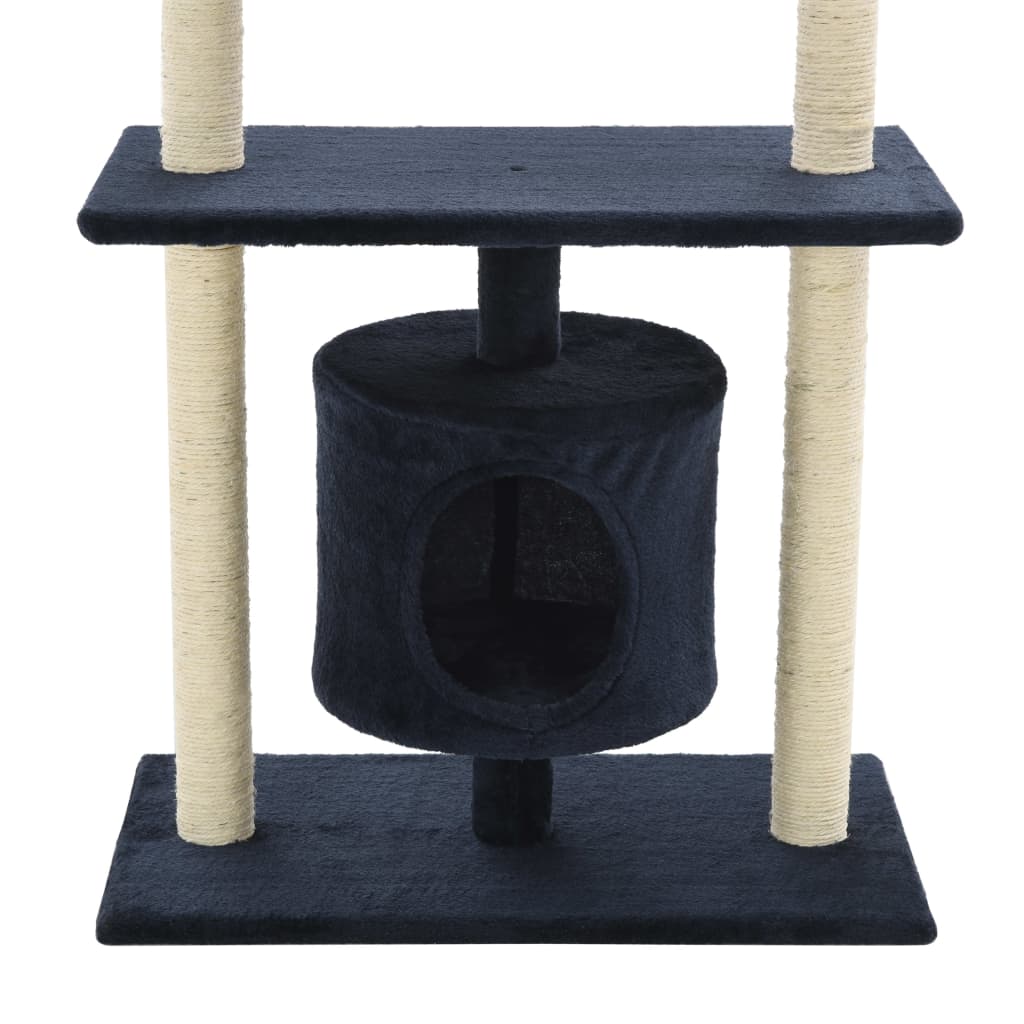 Cat Tree with Sisal Scratching Posts 95 cm Dark Blue