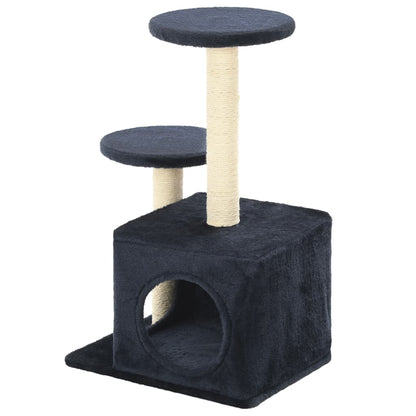 Cat Tree with Sisal Scratching Posts 60 cm Dark Blue