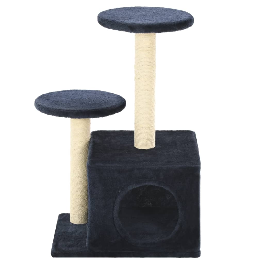 Cat Tree with Sisal Scratching Posts 60 cm Dark Blue