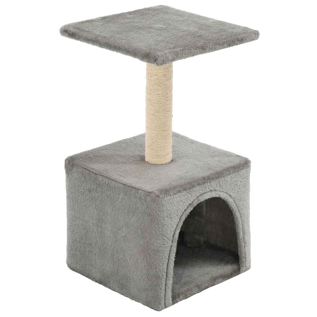 Cat Tree with Sisal Scratching Post 55 cm Grey