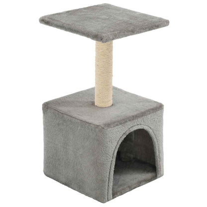 Cat Tree with Sisal Scratching Post 55 cm Grey