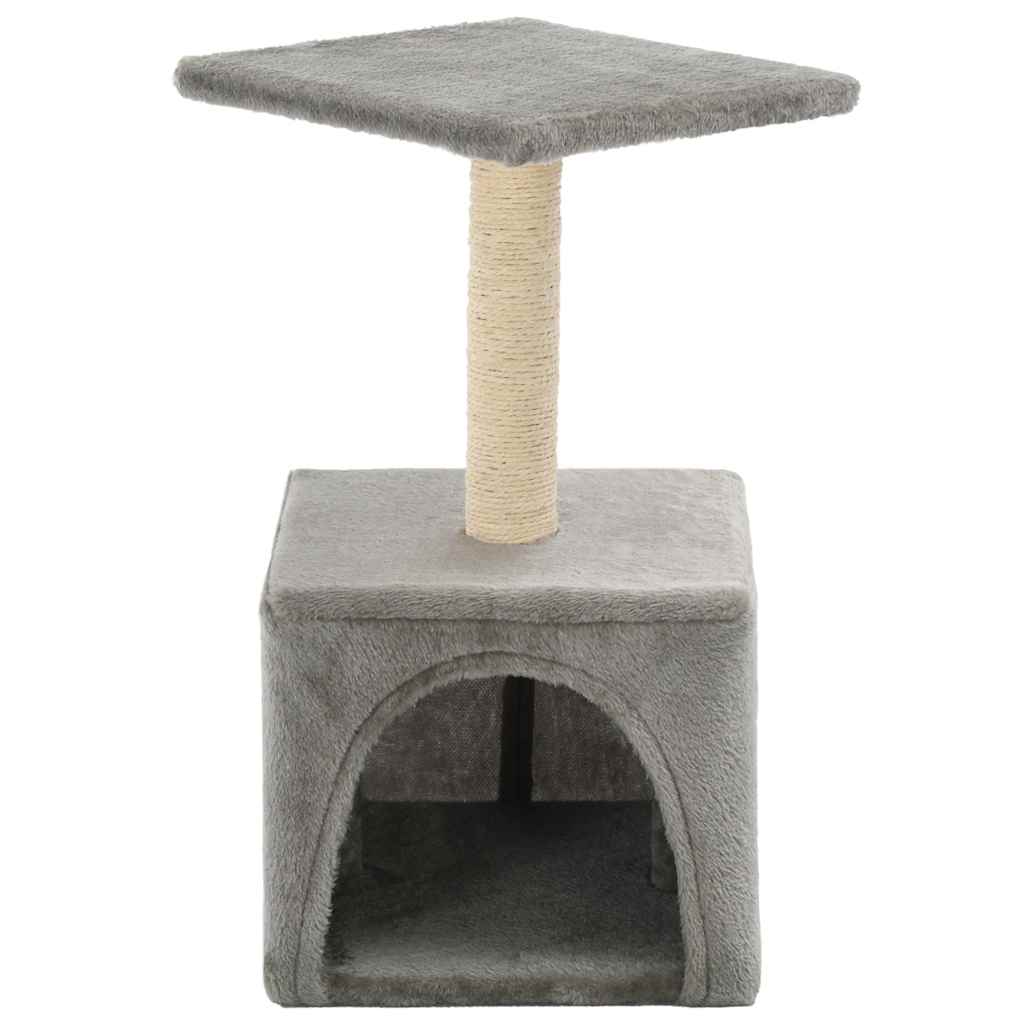 Cat Tree with Sisal Scratching Post 55 cm Grey