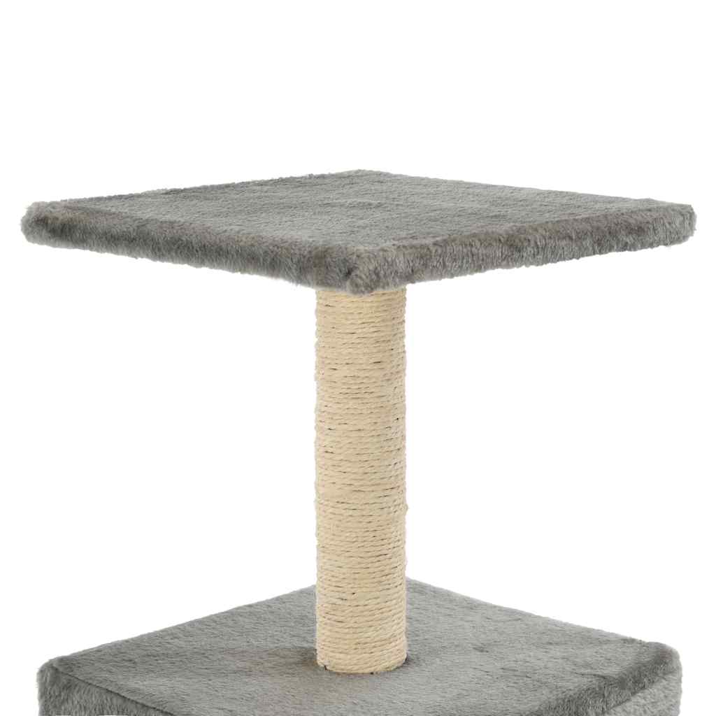 Cat Tree with Sisal Scratching Post 55 cm Grey