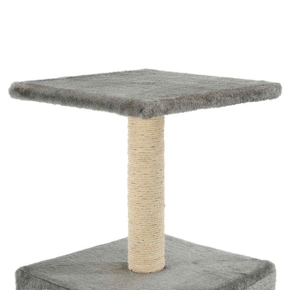 Cat Tree with Sisal Scratching Post 55 cm Grey