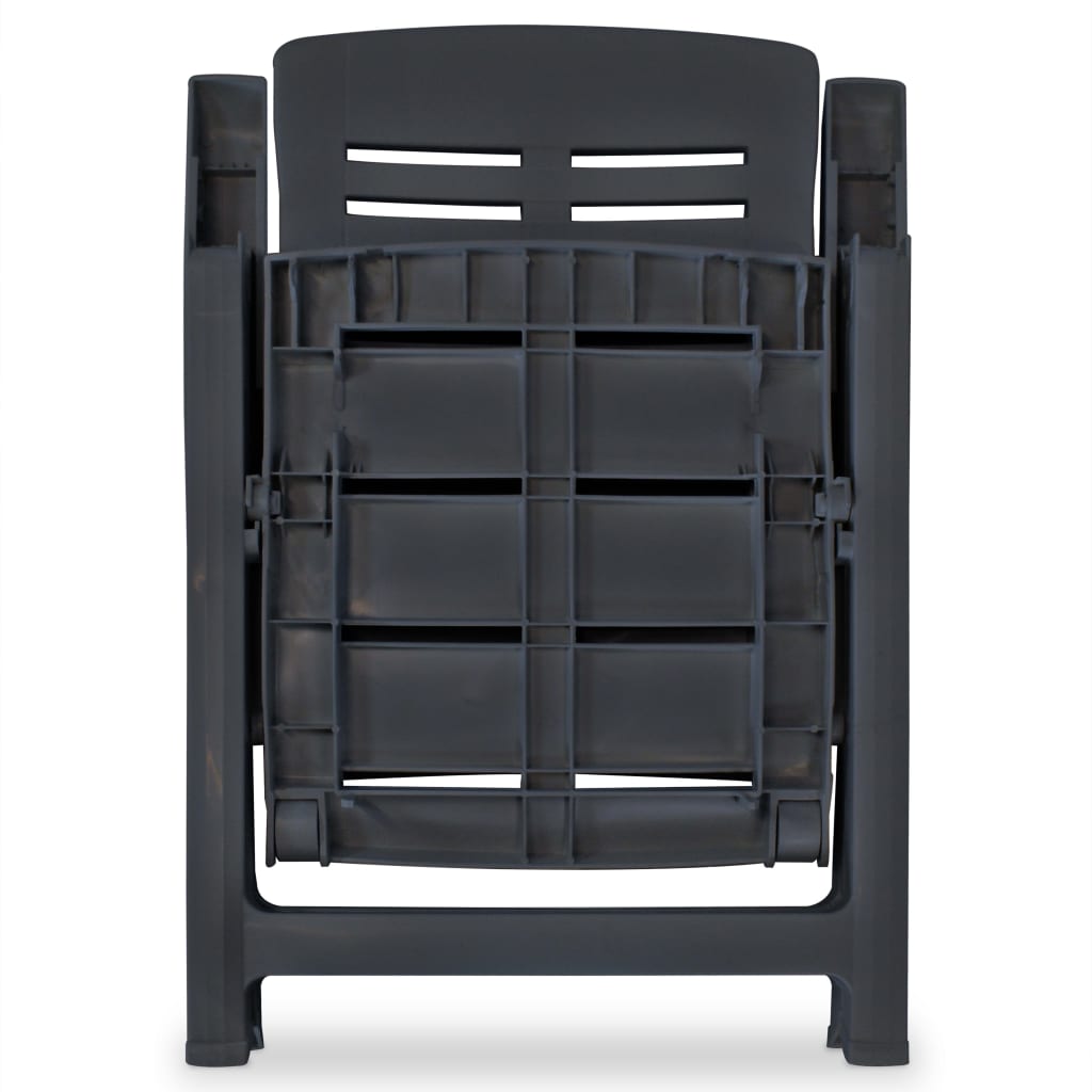 Bistro Set | Anthracite | Plastic | Medium | Foldable | Bistro Set