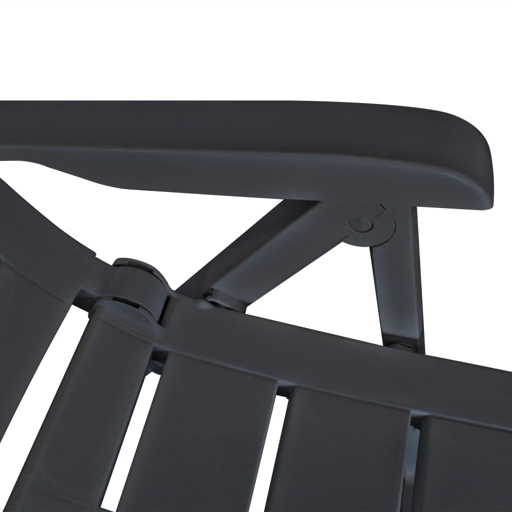 Bistro Set | Anthracite | Plastic | Medium | Foldable | Bistro Set