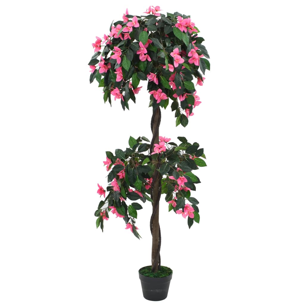 Artificial Rhododendron Plant with Pot 155 cm in vibrant green and pink colours, ideal for adding a touch of nature to your office without the need for maintenance.