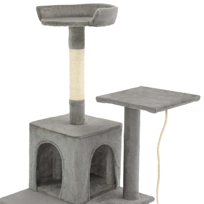 Cat Tree with Sisal Scratching Posts 120 cm Grey