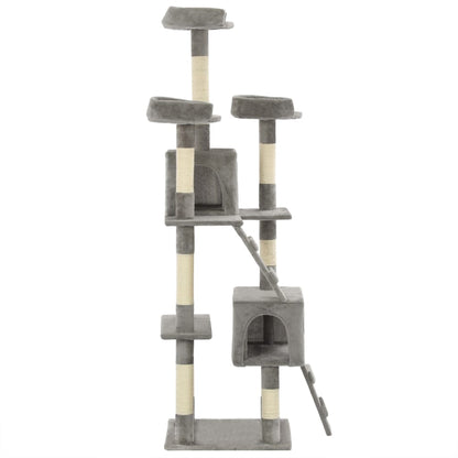 Cat Tree with Sisal Scratching Posts 170 cm Grey