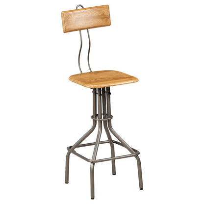 Bar Stools 2 pcs Solid Reclaimed Teak Wood