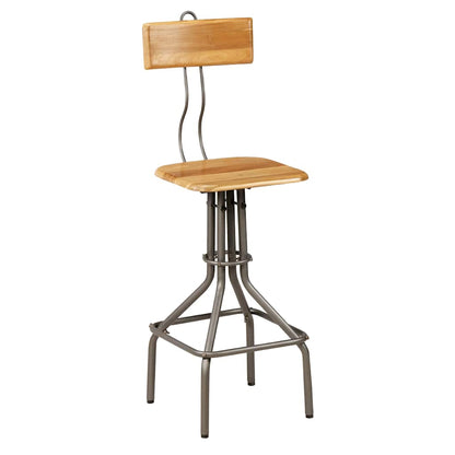 Bar Stools 2 pcs Solid Reclaimed Teak Wood
