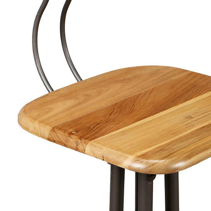 Bar Stools 2 pcs Solid Reclaimed Teak Wood