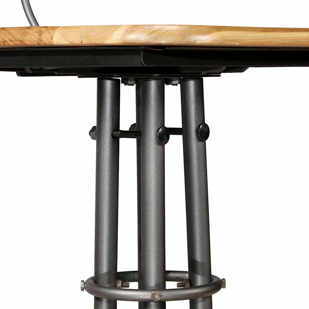 Bar Stools 2 pcs Solid Reclaimed Teak Wood