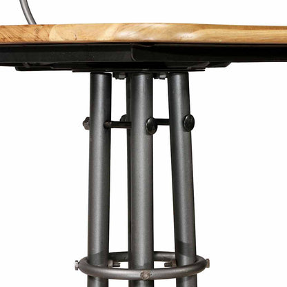 Bar Stools 2 pcs Solid Reclaimed Teak Wood