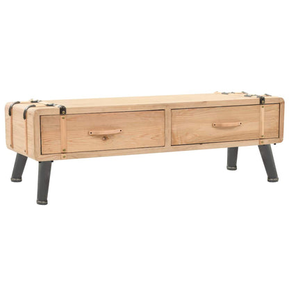 245773 vidaXL TV Cabinet Solid Fir Wood 120x33x35 cm