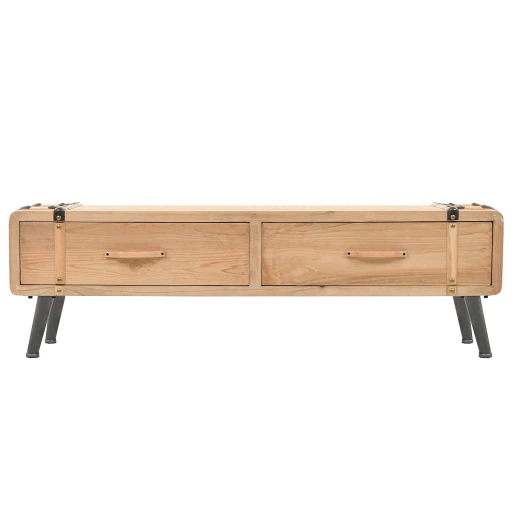 245773 vidaXL TV Cabinet Solid Fir Wood 120x33x35 cm