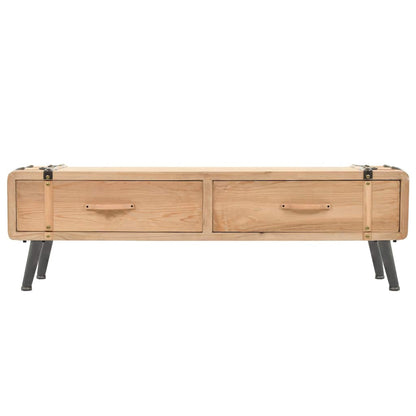 245773 vidaXL TV Cabinet Solid Fir Wood 120x33x35 cm