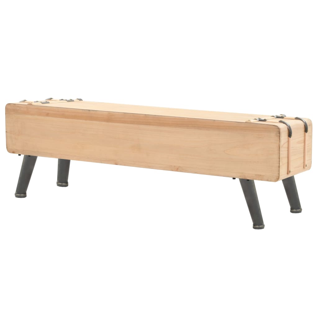 245773 vidaXL TV Cabinet Solid Fir Wood 120x33x35 cm
