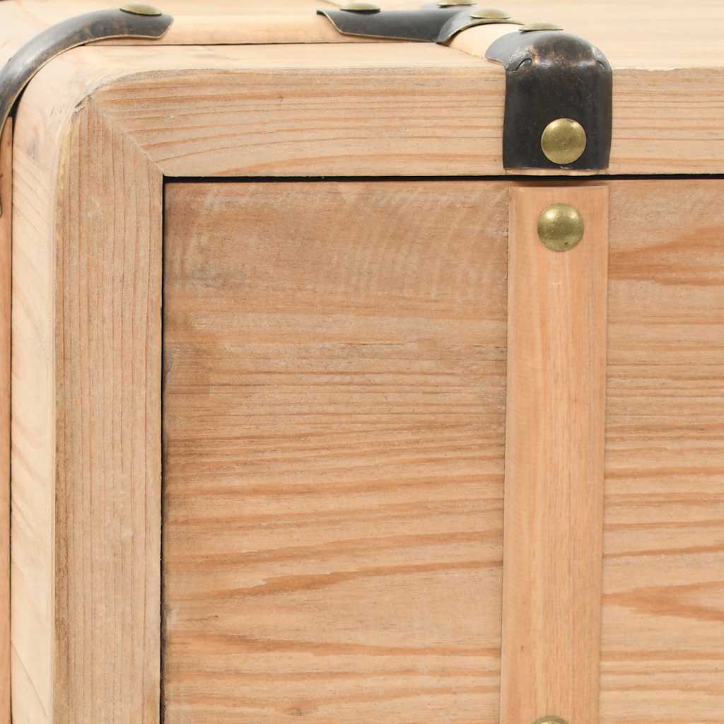 245773 vidaXL TV Cabinet Solid Fir Wood 120x33x35 cm