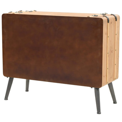Drawer Cabinet | Natural wood | Solid fir wood, MDF, steel | 91x35x73cm