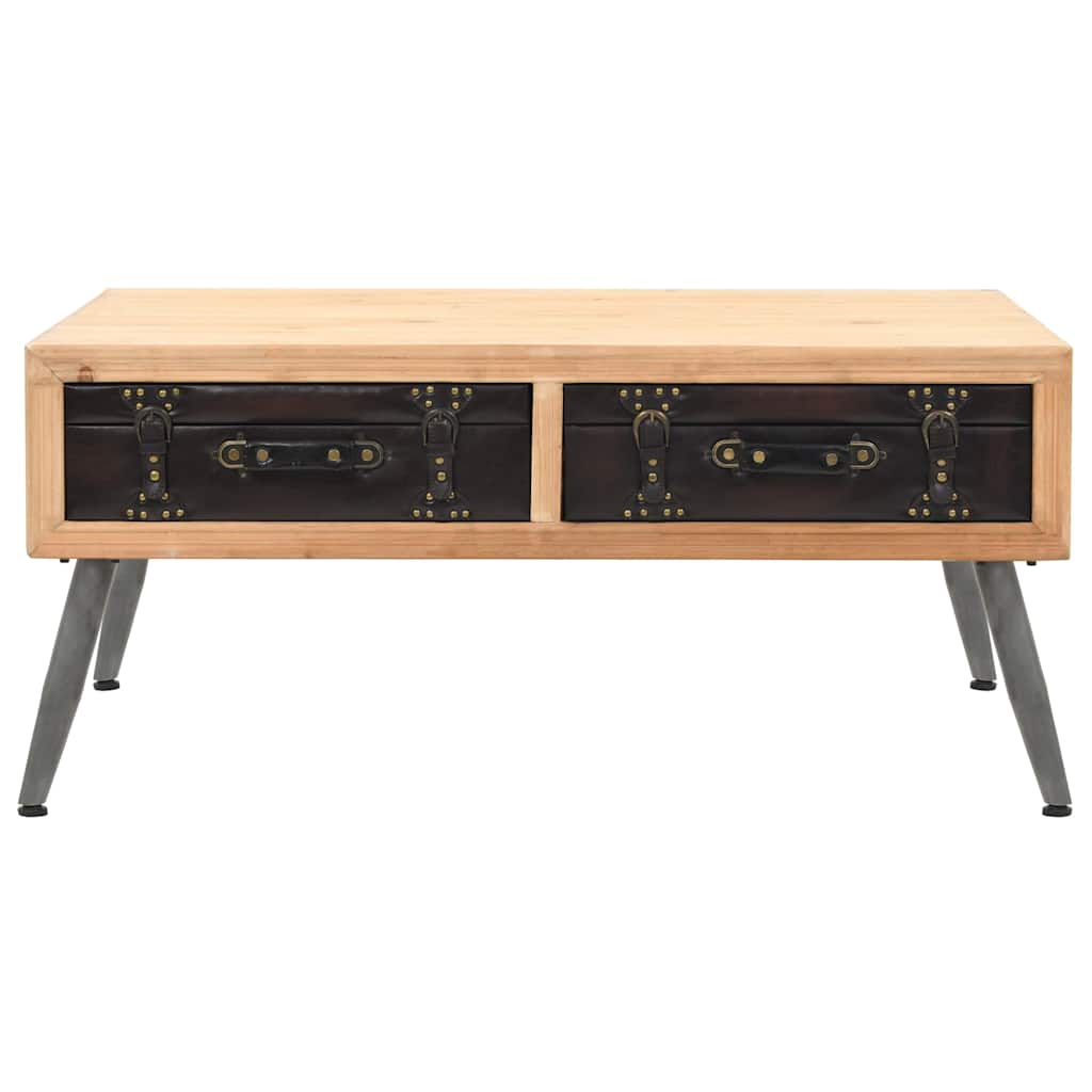 245777 vidaXL Coffee Table Solid Fir Wood 115x55x50 cm