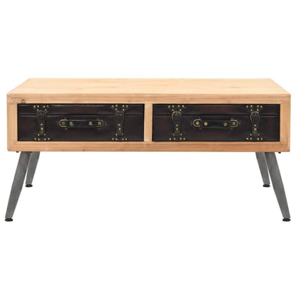 245777 vidaXL Coffee Table Solid Fir Wood 115x55x50 cm