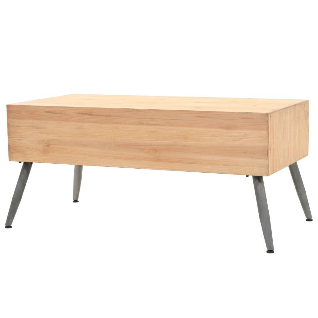 245777 vidaXL Coffee Table Solid Fir Wood 115x55x50 cm