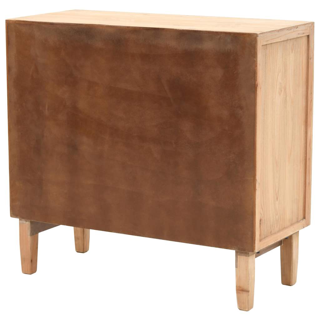 245778 vidaXL Drawer Cabinet Solid Fir Wood 80x36x75 cm