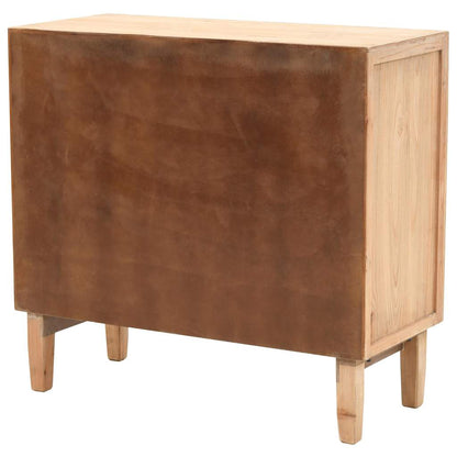 245778 vidaXL Drawer Cabinet Solid Fir Wood 80x36x75 cm