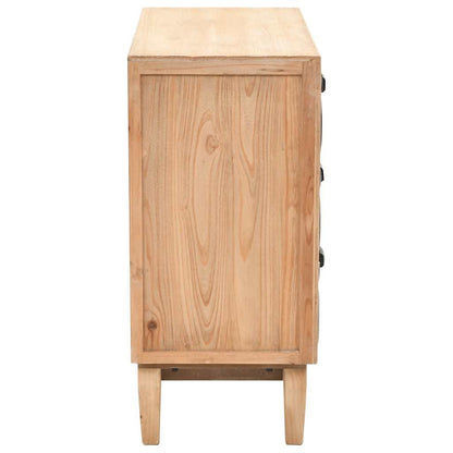 245778 vidaXL Drawer Cabinet Solid Fir Wood 80x36x75 cm