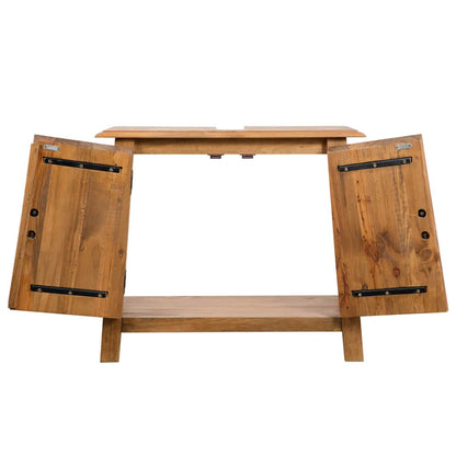 246040 vidaXL Bathroom Furniture Set Solid Pinewood