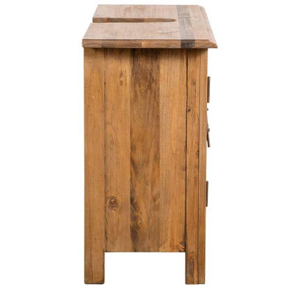 246040 vidaXL Bathroom Furniture Set Solid Pinewood