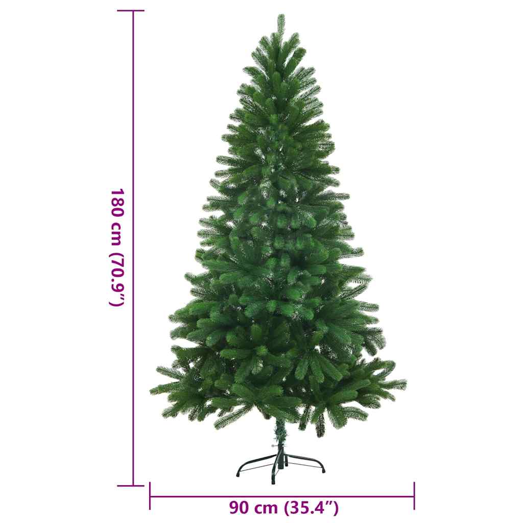 Faux Christmas Tree Lifelike Needles 180 cm Green