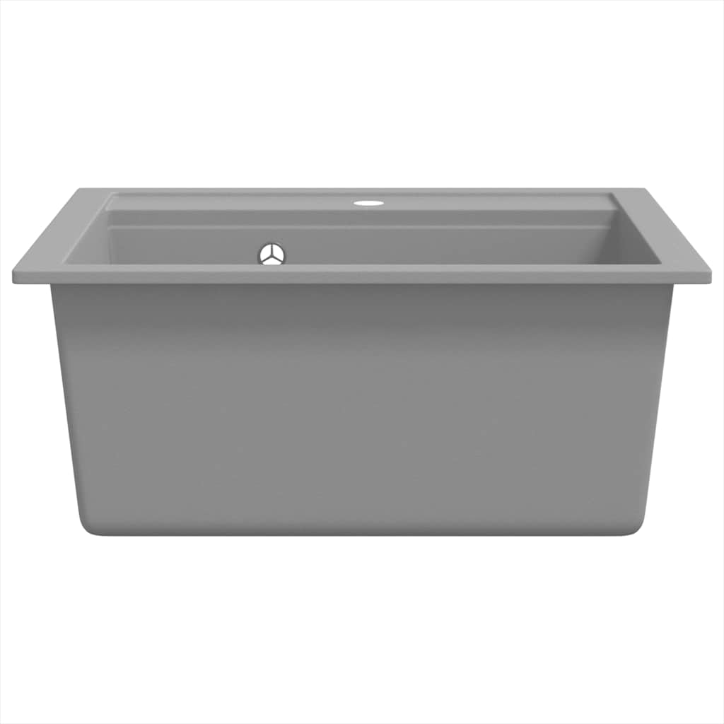 Granite Kitchen Sink Single Basin Grey