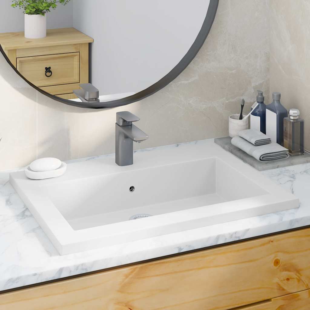 Granite Basin 600x450x120 mm White