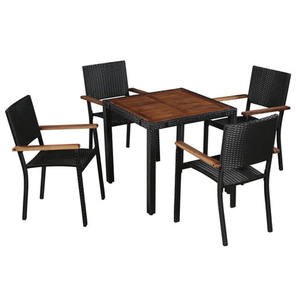 Dining Set | Black and Brown