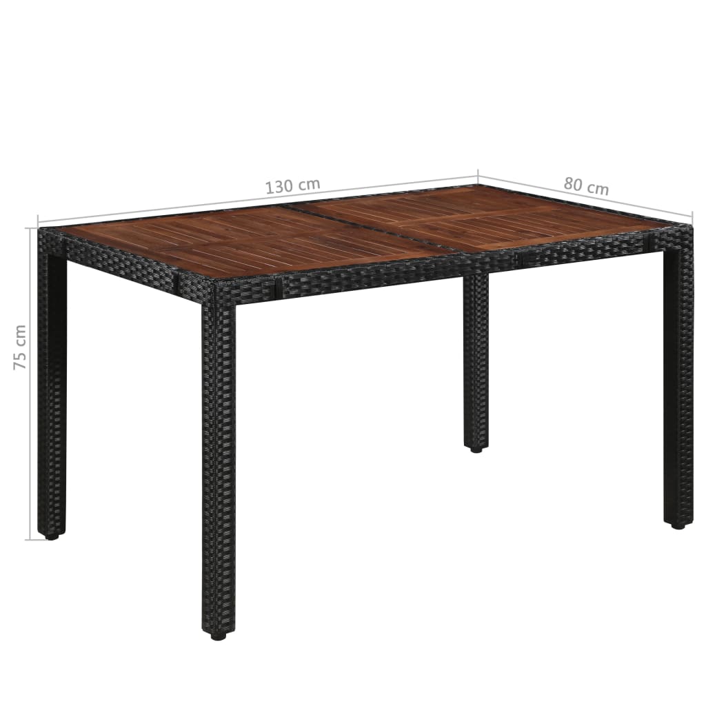 Dining Set | Brown and Black