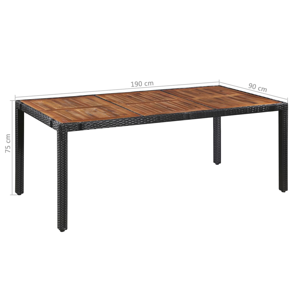 Dining Set | Brown and Black