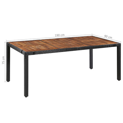 Dining Set | Brown and Black