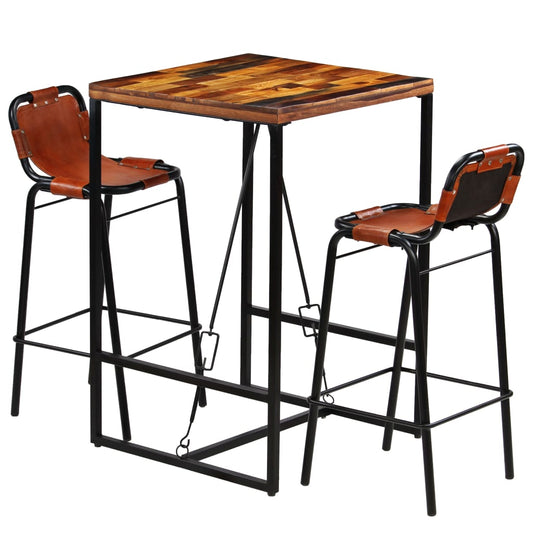 Bar Set | Multicolour | Solid reclaimed wood | Standard | Industrial