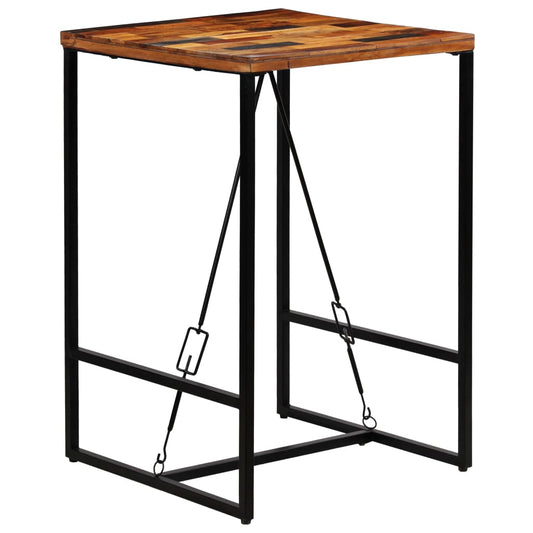 246288 vidaXL Bar Table Solid Reclaimed Wood 70x70x106 cm